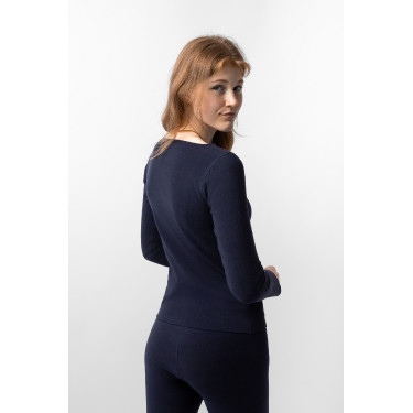 Camiseta térmica Horze Tess Azul polar Azul-marinho