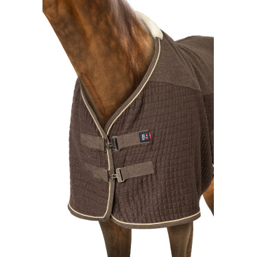 Cobertura secante B Vertigo High Altitude em mistura de lã Castanho lama Bege