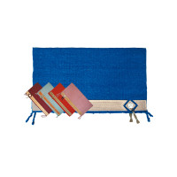 Tapis de Show Navajo en Pure Laine avec Conchos/Alpaca 36x34 Lakota Tapis de Show Navajo en Pure Laine avec Conchos/Alpaca 36x34 Lakota