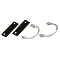 Arco de fixação em tubo com placas de estabilização por par Kerbl Metal Arco de fixação em tubo com placas de estabilização por par Kerbl Metal