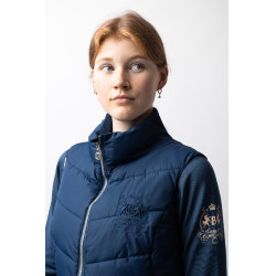 Colete de equitação acolchoado B Vertigo Cordelia Titã marinho Azul-marinho