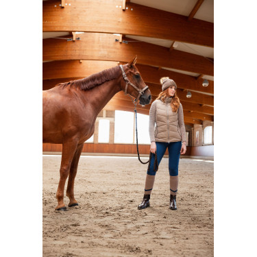 Colete de equitação acolchoado B Vertigo Cordelia Castanho lama Bege