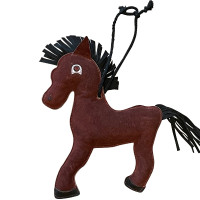Brinquedo para cavalos em couro Canter Cavalo Castanho