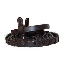 Rédeas trançadas Canter Castanho