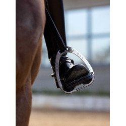 Estribos LeMieux Vector Balance Carbono / prata Cinzento Estribos LeMieux Vector Balance Carbono / prata Cinzento