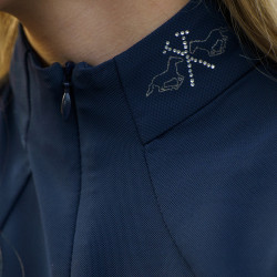 Pólo de competição infantil HV Polo Laluna Marinho Azul-marinho