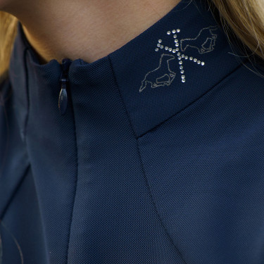 Pólo de competição infantil HV Polo Laluna Marinho Azul-marinho