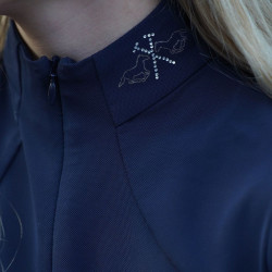 Pólo de competição infantil HV Polo Laluna Marinho Azul-marinho