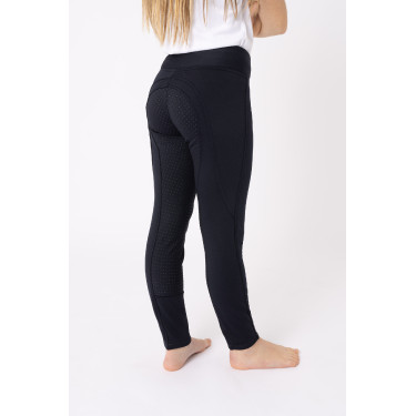 Calça de equitação infantil de inverno com fundo de silicone Active Horze Azul-marinho escuro Calça de equitação infantil de inverno com fundo de silicone Active Horze Azul-marinho escuro