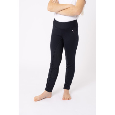 Calça de equitação infantil de inverno com fundo de silicone Active Horze Azul-marinho escuro Calça de equitação infantil de inverno com fundo de silicone Active Horze Azul-marinho escuro