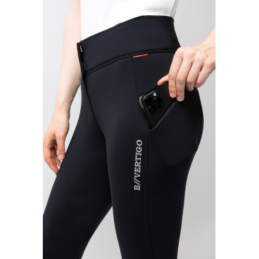 Calça de equitação térmica com assento completo em silicone Justine feminino B Vertigo Calça de equitação térmica com assento completo em silicone Justine feminino B Vertigo