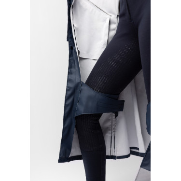 Impermeável Horze Hazel feminino longo com aberturas Impermeável Horze Hazel feminino longo com aberturas