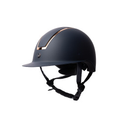 Capacete Atmos Metallic II Horze Marinho / ouro rosa