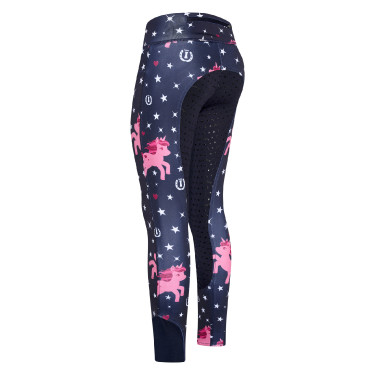 Calça de equitação infantil Imperial Riding Unicorn Sparkle Fullgrip Calça de equitação infantil Imperial Riding Unicorn Sparkle Fullgrip