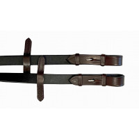 Rendas de borracha T de T laranja Havana escuro Castanho