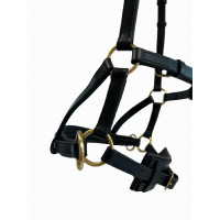 Side-pull couro T de T Preto