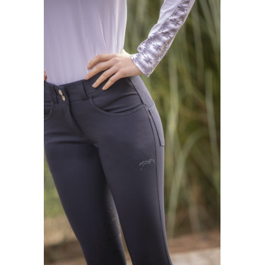 Calça Pénélope Fun Stone feminina Marinho Azul-marinho