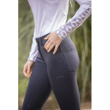 Calça Pénélope Fun Stone feminina Marinho Azul-marinho