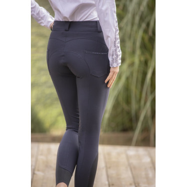 Calça Pénélope Fun Stone feminina Marinho Azul-marinho