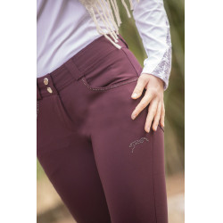 Calça Pénélope Fun Stone feminina Ameixa Violeta