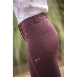Calça Pénélope Fun Stone feminina Ameixa Violeta