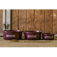 Tigela de estábulo 5L Hippotonic Glitter Bordéus Bord&amp;ocirc;