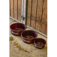 Tigela de estábulo 5L Hippotonic Glitter Bordéus Bord&amp;ocirc;