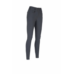 Calça Pikeur Linn grip joelhos feminina Sombra escura Cinzento Calça Pikeur Linn grip joelhos feminina Sombra escura Cinzento