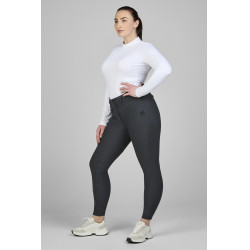 Calça Pikeur Linn grip joelhos feminina Sombra escura Cinzento Calça Pikeur Linn grip joelhos feminina Sombra escura Cinzento