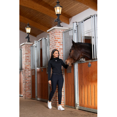 Legging Pikeur Linnett Tight full grip 6505 cintura alta sem costura feminino Preto Legging Pikeur Linnett Tight full grip 6505 cintura alta sem costura feminino Preto