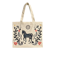 Totebag Natal Gwapa Harcour Natural / azul Bege Totebag Natal Gwapa Harcour Natural / azul Bege