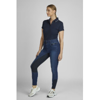 Calça Pikeur Jeans Candela feminina full grip Azul denim
