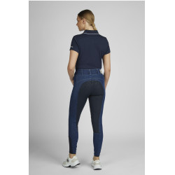Calça Pikeur Jeans Candela feminina full grip Azul denim