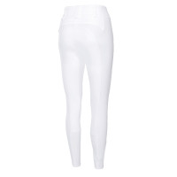 Calça Pikeur Candela com fundo de camurça feminino McCrown Ganzbesatz Branco