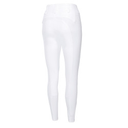 Calça Pikeur Candela com fundo de camurça feminino McCrown Ganzbesatz Branco