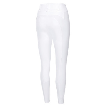 Calça Pikeur Candela com fundo de camurça feminino McCrown Ganzbesatz Branco