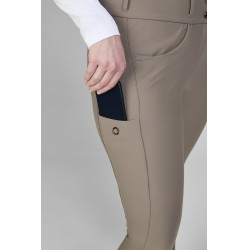 Calça Pikeur Laure full grip feminina 3005 cintura alta  Cinzento-acastanhado Castanho