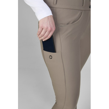 Calça Pikeur Laure full grip feminina 3005 cintura alta  Cinzento-acastanhado Castanho