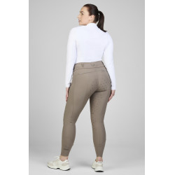 Calça Pikeur Laure full grip feminina 3005 cintura alta  Cinzento-acastanhado Castanho