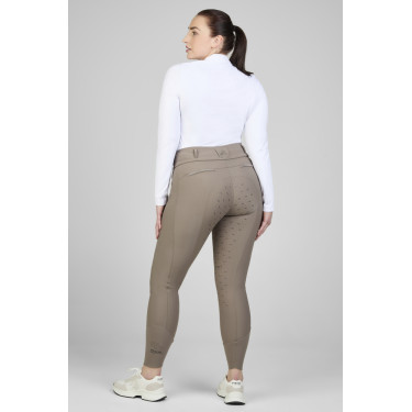 Calça Pikeur Laure full grip feminina 3005 cintura alta  Cinzento-acastanhado Castanho