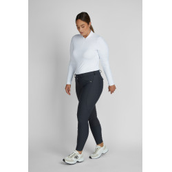 Calça Pikeur Laure feminina full grip cintura média 3006 Sombra escura Cinzento Calça Pikeur Laure feminina full grip cintura média 3006 Sombra escura Cinzento