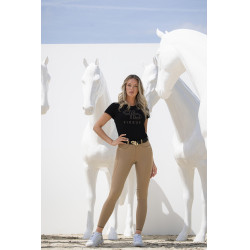 Calça Pikeur Laure feminina full grip cintura média 3006 Caramelo Castanho Calça Pikeur Laure feminina full grip cintura média 3006 Caramelo Castanho