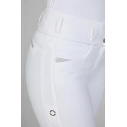 Calça Pikeur Laure full grip feminina Branco Calça Pikeur Laure full grip feminina Branco