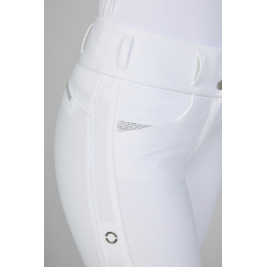 Calça Pikeur Laure full grip feminina Branco Calça Pikeur Laure full grip feminina Branco