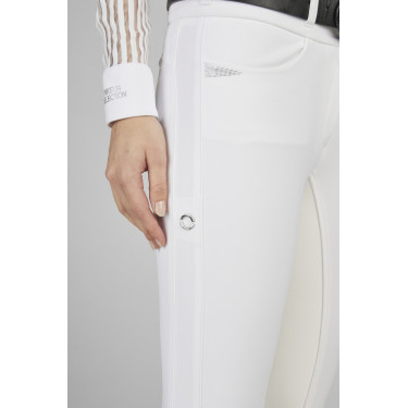 Calça Pikeur Laure com assento falso de camurça para mulher Calça Pikeur Laure com assento falso de camurça para mulher