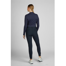 Calça Pikeur feminina Romy com grip nos joelhos Azul-noite