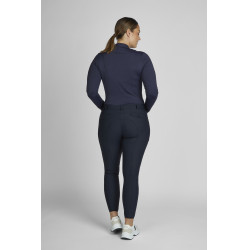 Calça Pikeur feminina Romy com grip nos joelhos Azul-noite