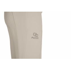 Calça Pikeur feminina Vally full grip 6106 cintura média Creme baunilha Bege