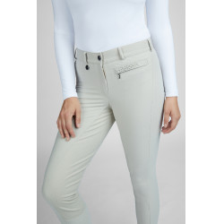 Calça Pikeur feminina Vally full grip 6106 cintura média Creme baunilha Bege
