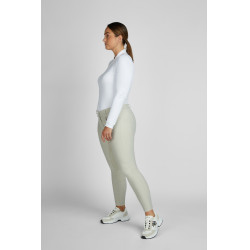 Calça Pikeur feminina Vally full grip 6106 cintura média Creme baunilha Bege